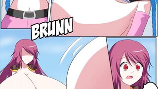 Shyvana and boobs expansion - League of Legends hentai comic