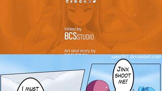 Shyvana and boobs expansion - League of Legends hentai comic