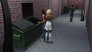 Sims 4 - Free time 3 Helping a stranger...in more ways than one