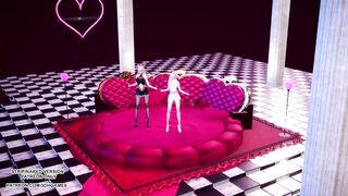 [MMD] Chaness - SeSeSe Sexy Hot Kpop Dance Ahri Seraphine League of Legends KDA Uncensored Hentai