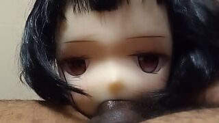 Black Haired Hentai Girl Gets Cum In Her Mouth From Deepthroat !!!!