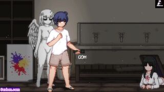 Another ghost girl jumps on me and fucks me hard making me cum Hentai Games Gallery P13 W Sound