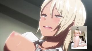 blonda jumps on a dick - anime