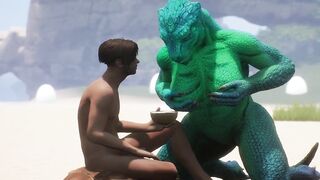 Alien Reptilian Shares Breast Milk With Human