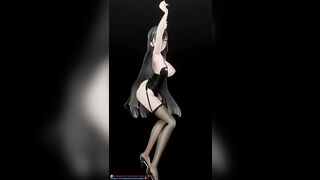 HONKAI IMPACT RAIDEN MEI HENTAI MMD 3D MUSIC DANCE MIXT BLACK HAIR COLOR EDIT SMIXIX
