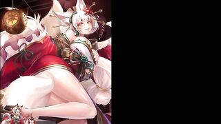 [Adult Games by Andrae] Rin's Stroking Her Pussy with a Sword - Sex Video 1 [King of Kinks - Nutaku]