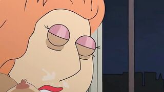 Family Guy - Lois Griffin orgy and deepthroat