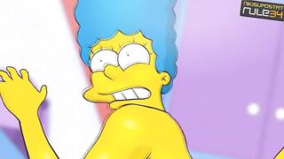 Marge Simpson hot anal creampie