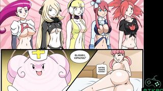 Brook finalmente conseguiu fuder enfermeira Joy - Pokémon parody