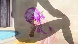 3D HENTAI Cute Elf Loves to Suck your Cock