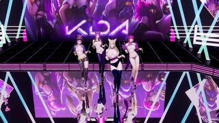 [MMD] GirlsDay - something StripVers. Ahri Akali Evelynn Kaisa 3D Uncensored Nude Dance