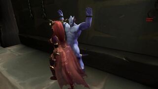 World Warcraft Porn. Alexstrasza was Captured in the Hands of a Gnome!