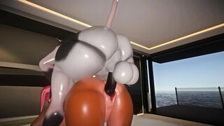 Furry Babe with Huge Ass Takes Big Hard Futa Furry Dick 3D Porn Game Yiffalicious