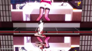 [MMD] Lisa - Swalla StripVers. Tifa Lockhart 3D Erotic Dance