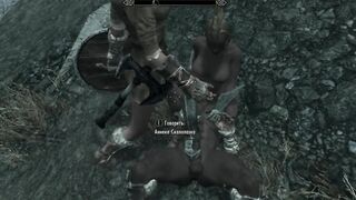 The Main Character of the Game Licks Female Pussy Perfectly | Skyrim Sex Mods