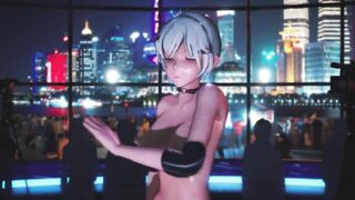 Mmd R18 Rwby Weiss Schnee Workout see her Sweaty Ass and Boobs