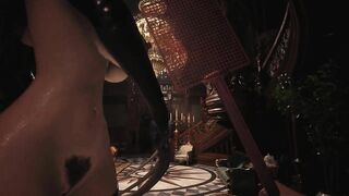 Resident Evil 8 Spanking Lady Dimitrescu Ass with Fly Swatter Resident Evil Village: NEW BDSM Outfit
