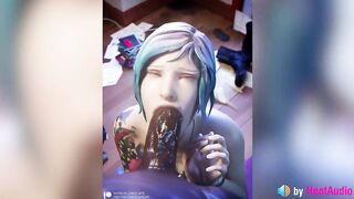 Chloe BBC Blowjob (with Sound, Loop) Life is Strange, 3d Animation
