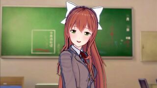 Monika is in SERIUS Love with you (3D Ecchi) (Doki Doki Literature Club!)