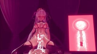 【MMD R-18 SEX DANCE】FATE BB BYIBY X RAY THIRSTY SPERM SWALLOWING BIG COCK精子と甘いセックスの喜び [MMD]