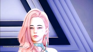 [MMD] PRODUCE48 - RUMOR Seraphine Gwen Caitlyn Sexy Striptease