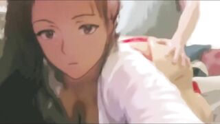 Fucking Thick Anime Girl Making her Fall in Love