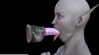 3D Alien Sucking Dick so Good if Real Women could do it would Start World Peace