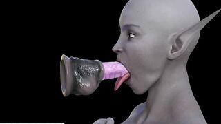 3D Alien Sucking Dick so Good if Real Women could do it would Start World Peace