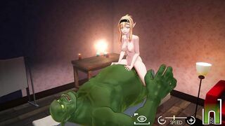 Orc+Elf Sex Massage [3d, 4K, 60FPS, Uncensored]