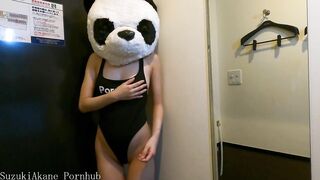 Panda who Masturbates while Standing at an Internet Cafe