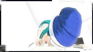 3D HENTAI POV Schoolgirl Rides your Cock after Christmas Party
