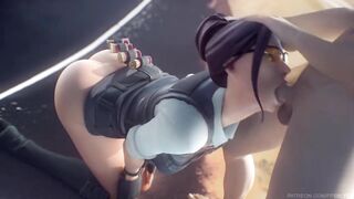 Fortnite - Rook on Her Knees Blowjob Animation (Soun)