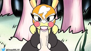 Pikachu Blowjob Cum (Pokemon parody)