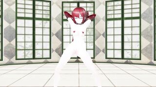 GENSHIN IMPACT MONA NUDE GHOST DANCE 3D RED HAIR COLOR EDIT SMIXIX