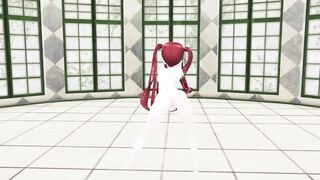 GENSHIN IMPACT MONA NUDE GHOST DANCE 3D RED HAIR COLOR EDIT SMIXIX