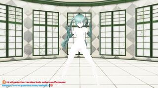 GENSHIN IMPACT MONA NUDE GHOST DANCE 3D RED HAIR COLOR EDIT SMIXIX