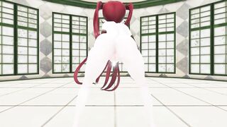 GENSHIN IMPACT MONA NUDE GHOST DANCE 3D RED HAIR COLOR EDIT SMIXIX