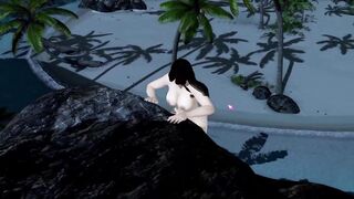 Dead or Alive Xtreme Venus Vacation Mai Shiranui Rock Climbing Nude Mod Fanservice Appreciation