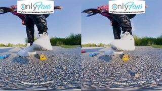 VR 3D Shoeplay Dangling Dipping Crush Girl Feet Socks Girl Shoes Virtual Reality VR Shoe Play Girl