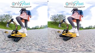 VR 3D Shoeplay Dangling Dipping Crush Girl Feet Socks Girl Shoes Virtual Reality VR Shoe Play Girl