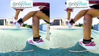 VR 3D Shoeplay Dangling Dipping Crush Girl Feet Socks Girl Shoes Virtual Reality VR Shoe Play Girl