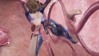 D.Va Gets Roughly Fucked By Tentacles