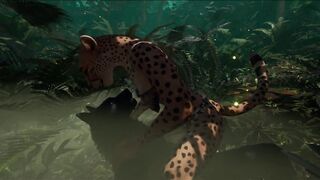 Human x furry animation (wildlife game)