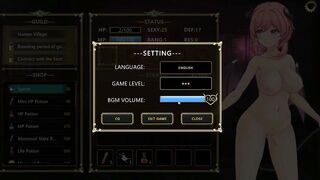 Pink haired girl having sex with soldiers in Succubus guild new hentai game video