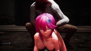 Heroine Loves Monster Zombie Cock 3D Hentai