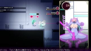 Mage Kanades Futanari Dungeon Quest hentai game with cyber girls