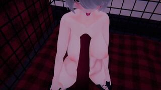 Your VR femboy plays with toys