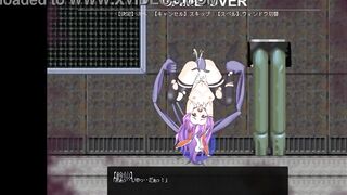 Cute lady has sex with monsters men in Reisen's action hentai gameplay