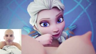 Elsa Anna Frozen sex Ice test
