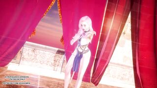 [MMD] Loona - PTT (Paint The Town) Sexy Kpop Dance Ahri Akali Seraphine League of Legends KDA